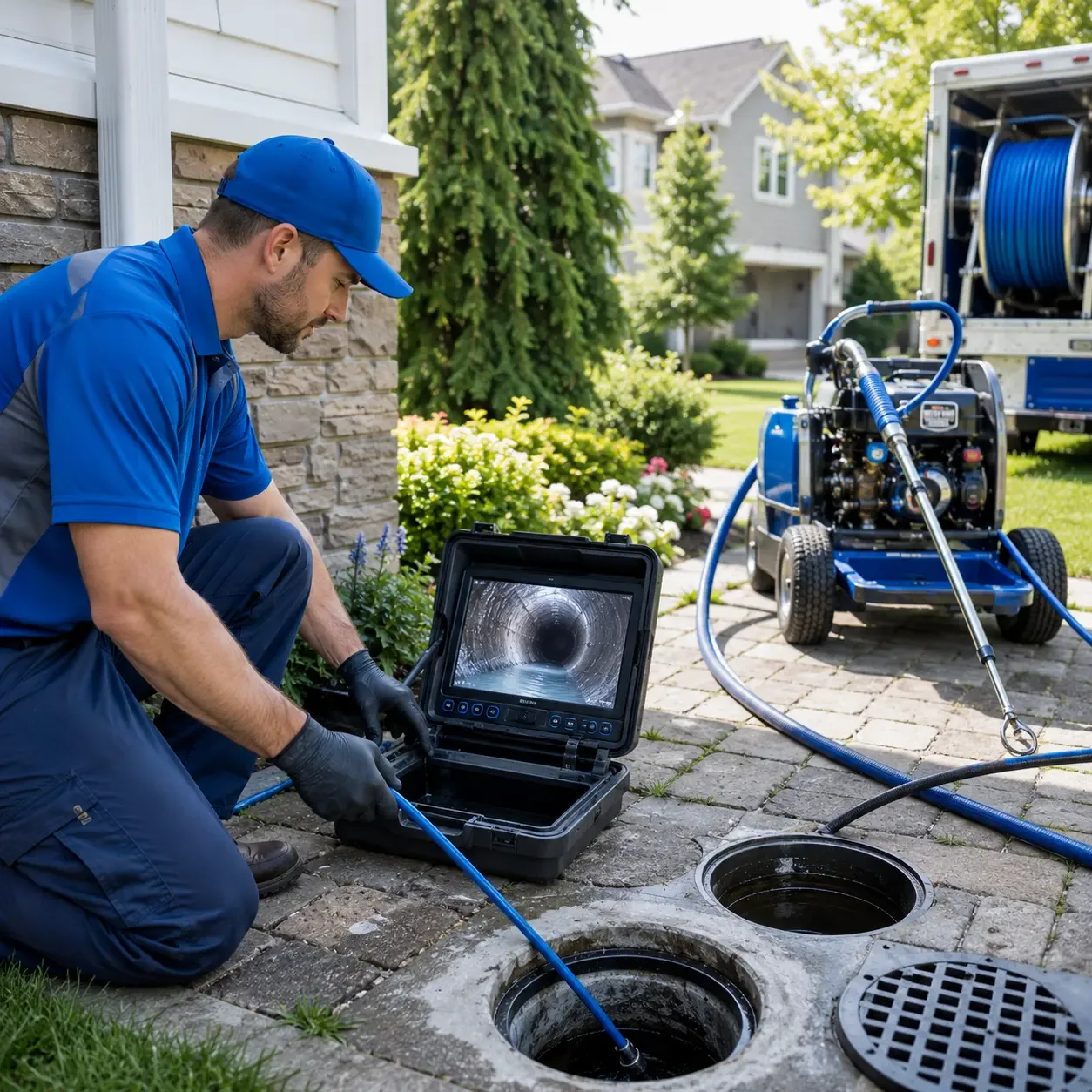 Outdoor drain cleaning professionals serving Spring Creek, PA